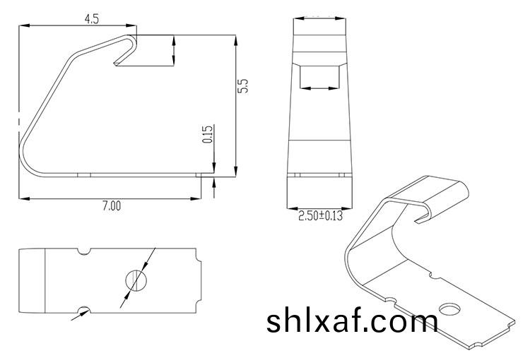 SMD彈(dan)片(pian)鍍金(jin)彈(dan)片可定製精密(mi)導電(dian)彈片(pian)