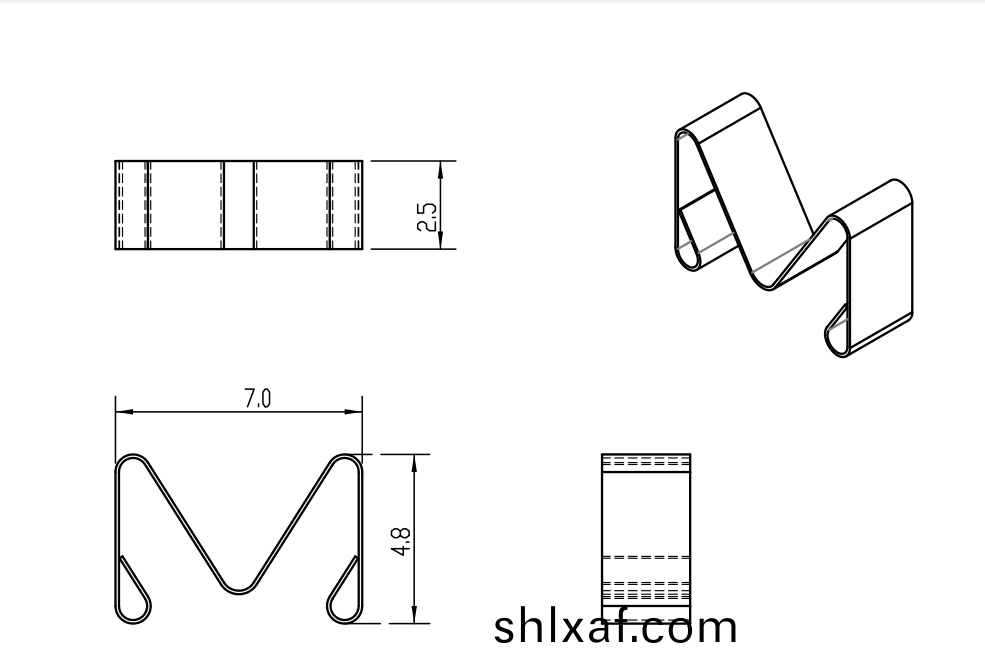 SMD精密彈片高(gao)彈性及迴復性