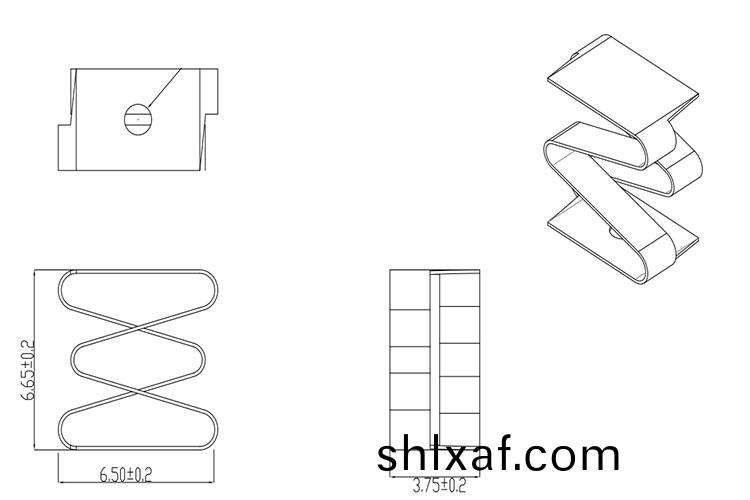 SMD彈片鍍金可銲(han)接耐腐蝕(shi)