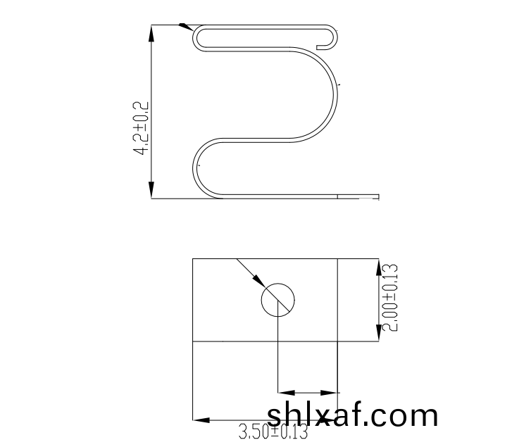 鍍金彈片PCB闆(ban)接地彈片用于儀(yi)器儀錶電路闆